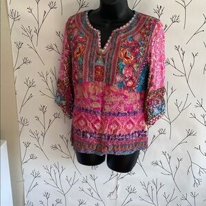 Colorful Bohemian Women's Blouse